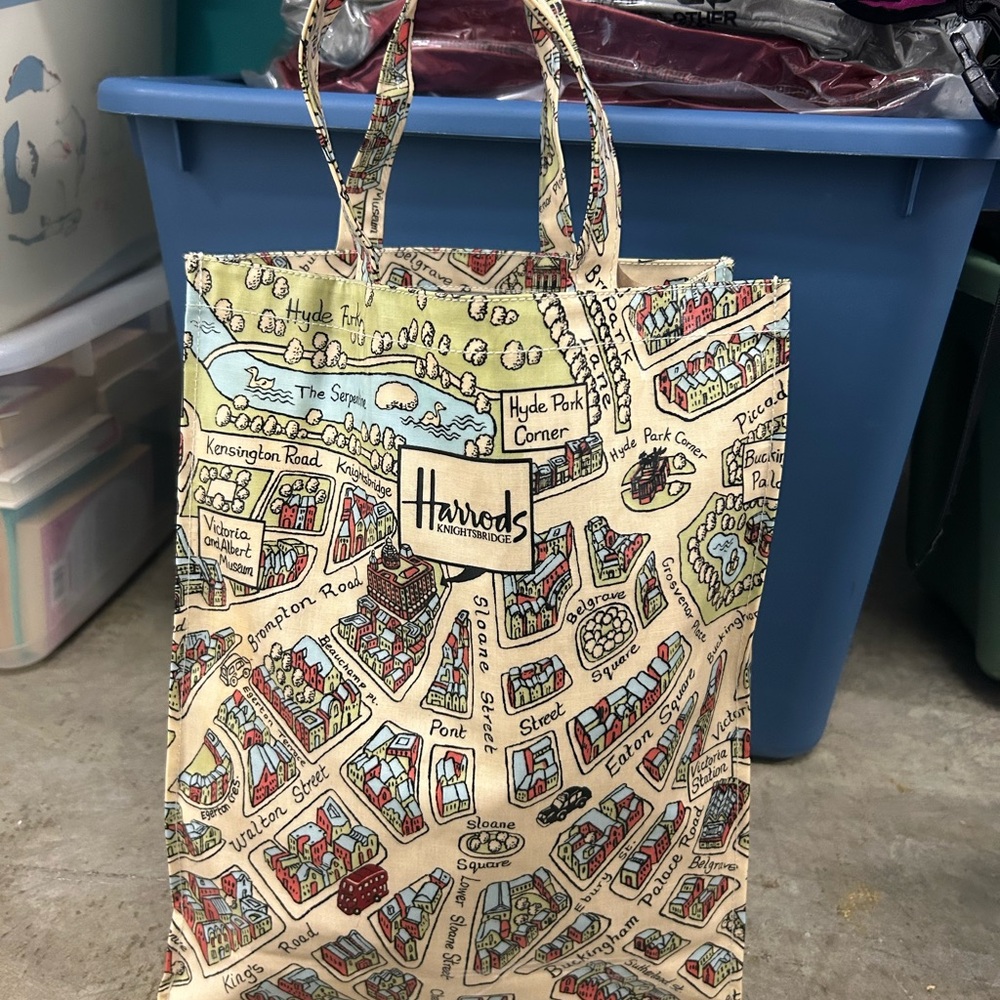 Harrods Knightsbridge Illustrated Tote